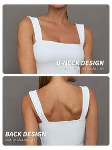Yefecy Top corto básico de mujer unicolor, top sin mangas elástico casual, top casual de uso diario, ropa de mujer - Blanco - Ver 7