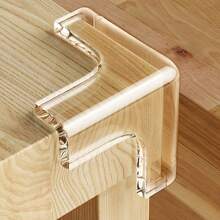 4/8 Transparent Silicone Corner Protectors, Strong Adhesive T-Shaped Furniture Protectors, Suitable For Hard Floor Protection Of Tables And Cabinets To Prevent Babies From Bumping Into Table Corners