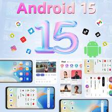 OUKITEL C1 无锁智能手机，6.52 英寸高清+显示屏，16(4+12)GB+128GB/1TB 内存，Android 15 操作系统，双卡双待 4G，13MP+5MP 摄像头，5150mAh 电池，指纹解锁，OTG/GPS（不含充电器） - 粉色 - 查看 2