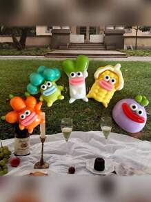 5pcs Cartoon Funny Vegetable Assortment Refrigerator Magnets - 3D Embossed, Various Styles, Adorable Fridge Magnets Suitable For Holiday Decoration, Office, Kitchen, White Board, Storage Cabinet, Dishwasher, Home Decor, Also Great Gift For Friends