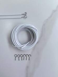 5m White Curtain Tieback Rope Set Gifts Birthday Graduation - White - View 6