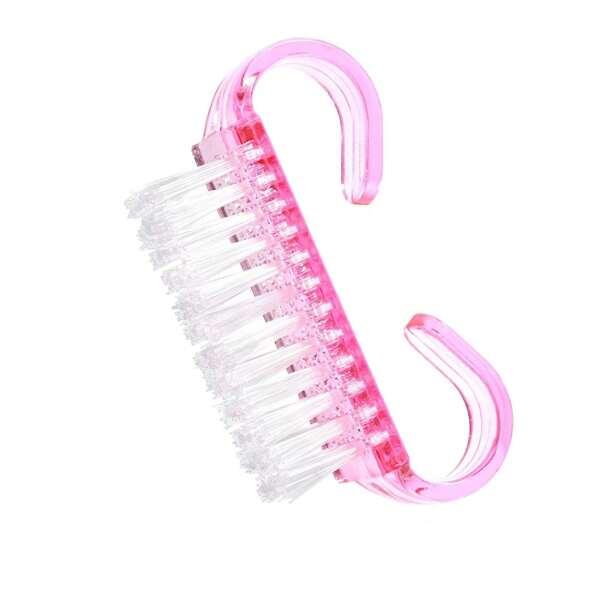 1pc Small Manicure Dust Brush Handle Grip Nail Brush Cleaning Brush Nail Brush With Powder Nail Brush For Cleaning Fingernails Handle Grip Nail Brush, Fingernail Scrub Cleaning Brushes For Toes And Nails Cleaner, Random Color Nail Art Manicure Pedicure Soft Remove Dust Plastic Cleaning Nail Brushes File Tools Set