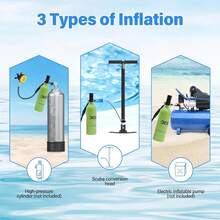 HOHOBLA 1L 32.8ft Mini Scuba Tank, 3.54 X 13.8 Inch 3000psi Small Portable Lung Diving Tank With 360° Swivel Joint - green+black - View 5