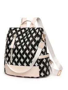 Fashion Women's Anti-Theft Large Capacity Laptop Backpack For Travel And Commute - Black - View 6