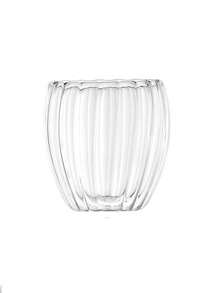Tazas de vidrio de doble capa, taza de café vertical, 250ml/8.62oz, resistente al calor y aislante térmico, adecuada para café, espresso, whisky, etc. Reutilizable, adecuada para diversas ocasiones como reuniones familiares, oficinas, cafés, fiestas festivas, accesorios de bar, etc., 250ml/8.62oz