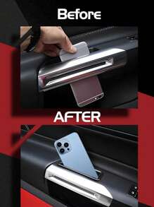Front Row Door Side Storage Box Handle Tray Interior Accessories Compatible With Mustang 2015-2025(2pcs), Accessories