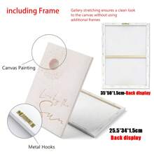 2 carteles de lienzo, Vive al sol, ama a la luna, estilo simple, decoración del hogar, decoración de pared, decoración de habitación, sala de estar, dormitorio, decoración, restaurante, regalo, sin marco, decoración del hogar, decoración de habitación moderna y estética, carteles para la habitación, arte de pared de lienzo, artículos de decoración de habitación