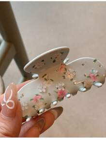 Elegant And Graceful Rhinestone Daisy Hairpin, College Style Fresh Three-Dimensional Flower Hair Claw - Retro Style, Non-Slip Ponytail Clip, Sweet And High-End Jelly Clip, Slouchy Niche Hair Hair Claw, | Suitable For Women And Girls | Party, Date, Gift Giving, Hair Accessories, Claw Clips, Hair Jaw Clip, Hair Clutch Fall Winter Hair Clip For Vacation Outfits Woman