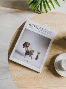1Set Ins Style Simple English Magazine, Shooting Background, Ins Style Simple English Book,Live Photo Props, Street Shooting Decoration, Decorative Ornaments, Suitable For Food, Jewelry, Jewelry, Cosmetics Shooting Background