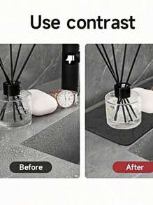 1Pc 38*13cm Faucet Quick-Drying Mat, Kitchen And Bathroom Countertop Mat, Non-Slip, Waterproof And Mildew-Proof Soft Mat, Easy To Clean Quick-Drying Mat, Suitable For Kitchen, Bathroom And Bathroom Sinks
