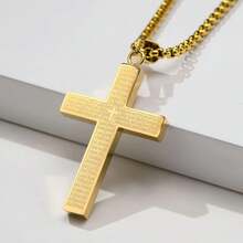 1pc Cross Necklace Pendant, Suitable For Daily Wear - trendy necklace - View 8