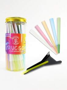Multi-Color Canned Pre-Rolled Cone Ultra-Thin Slow Burning Roll Paper With Tip Portable Tapered Roll Paper Lovers Gift Party Gift For Friends Gift Outdoor Items, Pre-Rolled Filter Paper Accessories Easy To Carry