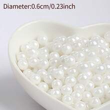 85g Cake Decoration White Pearl Ball, Mixed Size Of 0.2/0.4/0.6/0.8cm/Size, White Pearl Ball, Cake Lollipop, Ice Cream, Candy, Chocolate Biscuit DIY Decoration Supplies, Suitable For Weddings, Birthdays And Parties - White - View 14