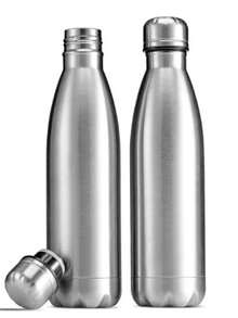 500ml Stainless Steel Portable Thermal Bottle Metallic 1 Unit - Bạc - Xem 1