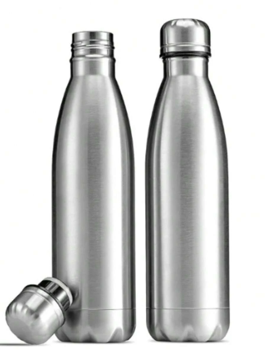 500ml Stainless Steel Portable Thermal Bottle Metallic 1 Unit - Bạc - Xem 1