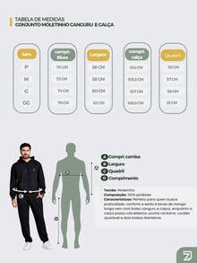 Men's Sweatshirt And Pants Set - 黑色 - 查看 6