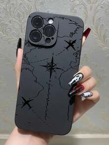 1 件创意飞机和字母印花软保护手机壳适用于 、Redmi、Galaxy A04e/A05s/A13/A14/A15/A34/A35/A50/A52/A53/A54/S21/S22/S23/S24/S25/S25Ultra、6A/7A/8A、12T/13T/14T 防水防震防摔防刮 - 黑色 - 查看 2