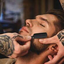 Straight Razor Set - Includes Black Stainless Steel Razor And 10 Blades, Barber Razor For Smooth Shaving And Beard Trimming, Throat Shaving For Precise Mustache And Beard Grooming, Smooth Shave For Barbers And Home Use