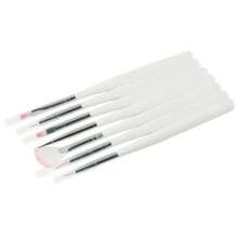 7PCS Cake Decorating Pen Brush Sugarcraft Cupcake Paint Fondant Pastry Icing DIY Home Kitchen Baking Pastry Mold Decal Tools - White - View 6