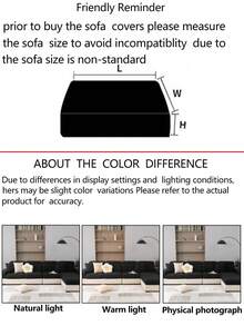 1pc Stretch Sofa Cover, Anti-Slip Anti-Spill Full Coverage Fabric Thickened Sofa Cushion Slipcover, Machine Washable Dust-Proof Pet-Friendly Protective Cover For Bedroom, Office, Living Room Sectional And L-Shaped Sofa 1/2/3/4 Seater - Black - View 11