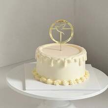 5 件/3 件/1 件金色亚克力洗礼十字架蛋糕装饰适用于洗礼圣餐主题派对蛋糕甜点烘焙装饰 - 彩色 - 查看 3