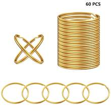 20/40/60pcs 1 Inch Round Split Key Rings, Rust-Proof Key Chains, Suitable For Home, Car, Outdoor Arts & Crafts - One Size - View 11