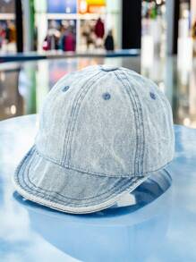 1 pieza Gorra de béisbol estilo primavera para niño/niña pequeño/a, de 6 a 24 meses, Sombrero vaquero de mezclilla, regalo personalizado para bebés