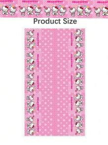 Sanrio Sanrio 1pc Disposable Cartoon Tablecloth, PVC Party Decoration Table Cover, Outdoor Picnic Dining Table Cloth