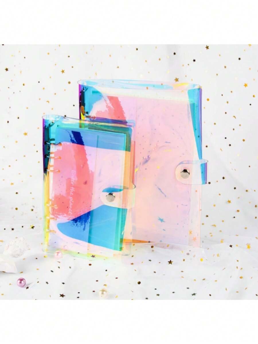 A5/A6 彩色活页笔记本补充内页纸，全息激光外壳计划本封面，返校，学校用品