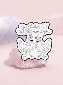 Kids Buttons & Pins - Black and White - View 1