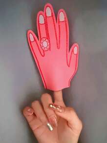 1pc Bachelorette Party Decoration Foam Finger Ring, Engagement Bride Bridesmaid Gift, Wedding Shower Prop, Foam Finger Sleeve