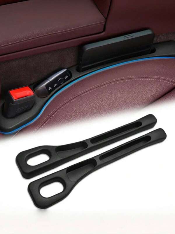 1 Set (Per Set 2pcs) Car Pocket Organizer, Premium Quality Car Seat Gap Filler, Versatile Seat Side Gap Filler With Dedicated Slots For Keys, Phones, And Cards, Essential Car Accessories For Women, Perfect For Travel, Back To School, Holiday Road Trips, And Dormitory Storage Solutions, Ideal Gift For Christmas, Thanksgiving, New Year, And Valentine's Day