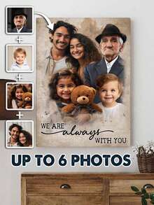 2 Style - Add Loved One To Photo Custom Canvas - Upload Photos And Have Them Processed By Professional Designers - Personalized Photos Customized Canvas - Memorial Gift For Dad Mom - Artwork Wall Painting For Gift, Keepsake,Home Harmony - As Shown - View 18
