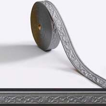Bandes décoratives en mousse élastique auto-adhésives de 8 cm x 9,2 m, bordure murale décorative autocollante 3D à coller, convient pour la décoration maison DIY