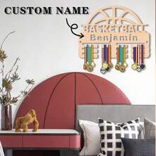 1 szt. Niestandardowa nazwa Piłka nożna, Koszykówka, Siatkówka, Baseball Sportowy uchwyt na medale - Podwójne drewno, 6 stylów do wyboru, Polowanie, Tradycyjny styl, Montaż na ścianie, Nie wymaga zasilania, Unikalna dekoracja sypialni, Powrót do sezonu szkolnego, Sezon ślubny, Dzień Ojca, Dzień Dziecka, Wielkanoc Sezon ukończenia szkoły Dekoracja na Dzień Matki, Najlepszy prezent dla rodziny, przyjaciół, Ręcznie robiony, Trwały - Wielokolorowe - Zobacz 9