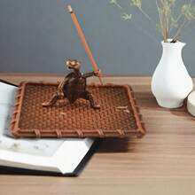 Home Decor Incense Sticks Holder Bakhoor Burner House Decor Mini Incense Stick Holder, Small Incense Burner Stand, Home Decoration, Room Decoration - Đồng đỏ - Xem 4