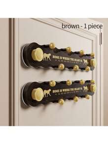 1pc Door Coat Rack Hook, Clothes Wall Hook 7 Hooks Coat Towel Hanger Rack, For Door Back Kitchen Bathroom Organizer, Aesthetic Room Decor, Home Decor, Kitchen Accessories, Bathroom Decor, Bedroom Decor