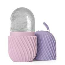 1pc Ice Face Roller, For Face & Eye Puffiness Relief, FacialMassager Contour And Enhance Skin Care & Glow,Silicone Facial IceCube Tray & Skin Massager - Reusable