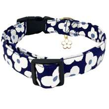 Collier pour chien floral doux et confortable avec pendentif fleuri, ajustable et lavable, mignon collier pour chien