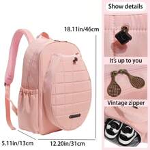 XINGNAN Neues Tennistasche Design, hochwertige Badminton Tasche mit großer Kapazität, einfarbiger Rucksack für Frauen und Männer, Outdoor Sport Schlägertasche, Fitnesstasche