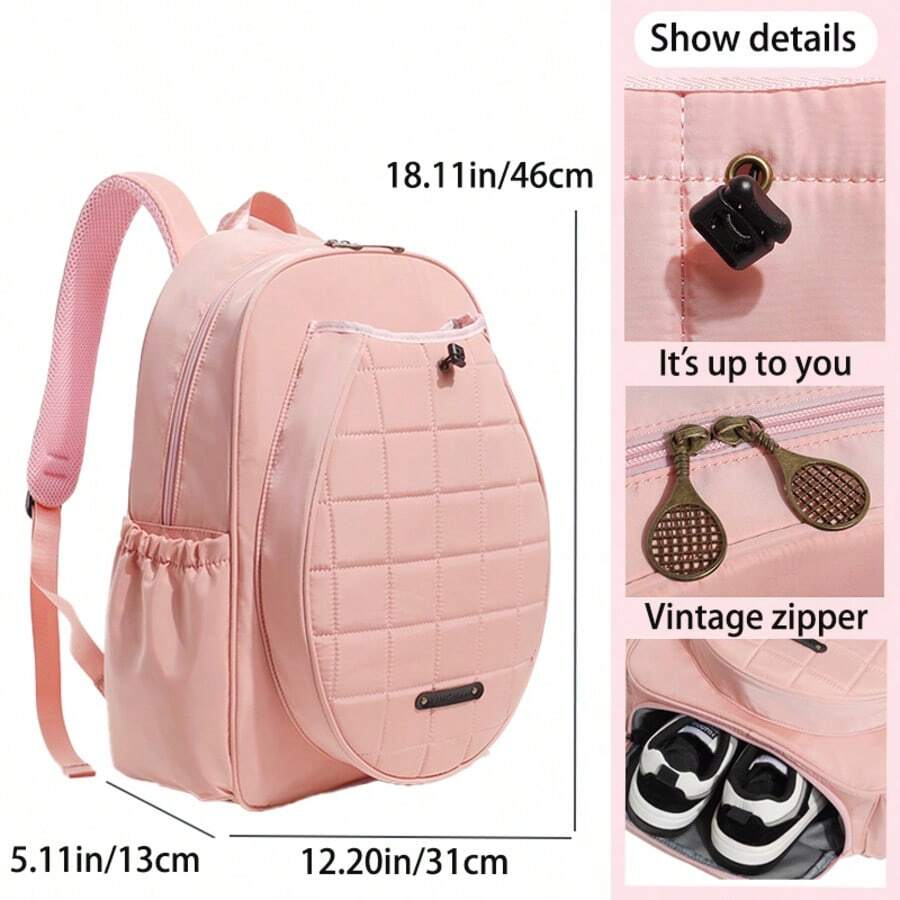 XINGNAN Neues Tennistasche Design, hochwertige Badminton Tasche mit großer Kapazität, einfarbiger Rucksack für Frauen und Männer, Outdoor Sport Schlägertasche, Fitnesstasche