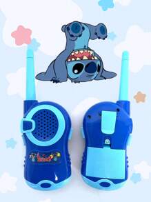 Disney 2PCS Disney Stitch Walkie-Talkie Toys, Walkie Talkie Wireless Radio Comunicator Outdoor Toy, Christmas Gift .Suitable For Indoor And Outdoor Multi-Player Interactive Games, Birthday Gift.