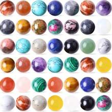 Bolas de esfera de pedra preciosa 20 mm Bola de esfera de cristal polido Bola de bolso fofa Mini pedras preciosas para decoração de casa