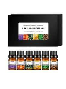 6pcs Aromatherapy Essential Oil Gift Set / 4pcs Aromatherapy Essential Oil Gift Set / 1pc 10ml Aromatherapy Essential Oil / Aromatherapy Diffuser, Suitable For Bedroom, Living Room, Office, Cherry, Blueberry, Mango, Grape Fruit Scents, Rose, Lavender, Jasmine Scents, Best Gift For Girlfriend, Family, Friends