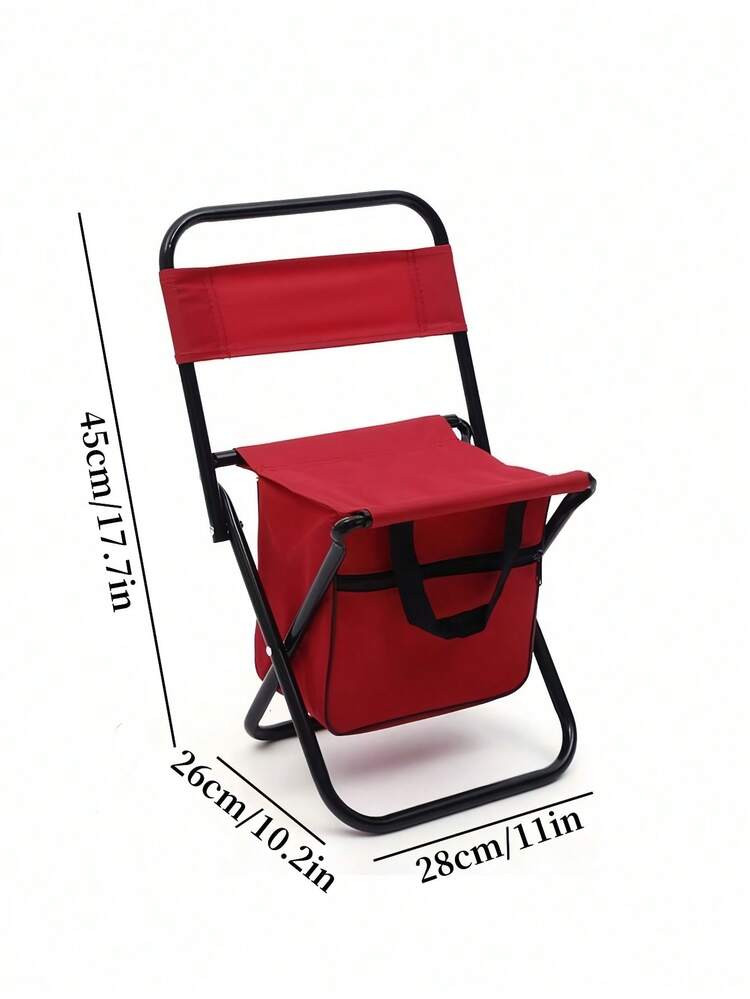 Portable Outdoor Camping Folding Chair, Leisure Camping Fishing Chair With Backrest - Lightweight And Durable Iron Alloy Frame, Outdoor Chair, Suitable For Outdoor Activities Such As Camping, Fishing, Picnicking, Etc - Multicolor - View 8