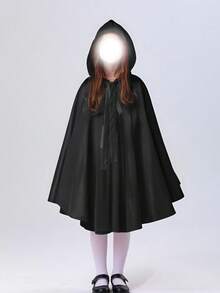 Áo choàng phù thủy Halloween cỡ lớn dành cho nữ, áo choàng hóa trang Cô bé quàng khăn đỏ, áo choàng dự tiệc lễ hội, Giáng sinh, màu đen. - màu đen - Xem 2