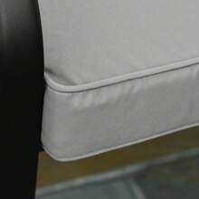 Outsunny Garden Bench Cushion 2 Seater Loveseat Seat Pad For Patio Swing Furniture For Indoor & Outdoor Use, 120 X 50 X 8 Cm, Light Grey