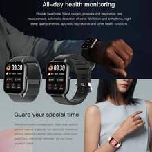 Smartwatch Mujer, Reloj Inteligente Hombre, 1,83" Smart Watch Smartwatch con Llamada, Reloj Deportivo con Monitor Sueño, Reloj inteligente para Android y Para iPhone, Relojes Inteligentes para Hombres, Contestadores / llamadas Telefónicas, Relojes de Fitness Inteligentes para Hombres - Integración de llamadas, Relojes Inteligentes Multifuncionales, Múltiples Modos Deportivos, Relojes Inteligentes con 1 Correa de Acero 2 Correa de Silicona - Negro - Ver 7