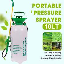 NetHong 8L/10L Garden Pressure Sprayer – Portable Hand Pump Chemical We Ed Spray Bottle - White - View 2