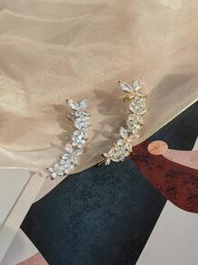 Brinco Ear Cuff Orelha Cartilagem Cravejada Com Zircônia